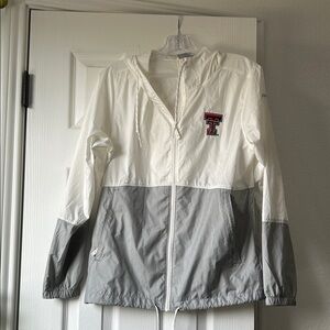 Columbia White and Gray Texas Tech Women's Jacket
